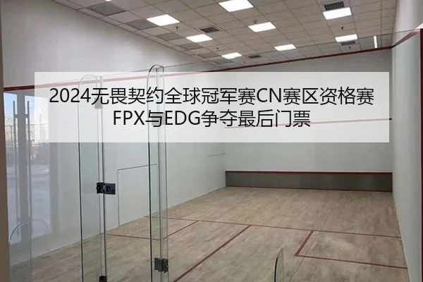 2024无畏契约全球冠军赛CN赛区资格赛FPX与EDG争夺最后门票